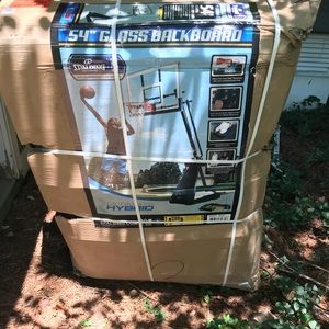 Spalding NBA 54” Glass Backboard Portable Hoop